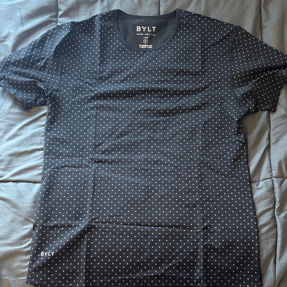 BYLT Basics Black and White Polka Dot Tee